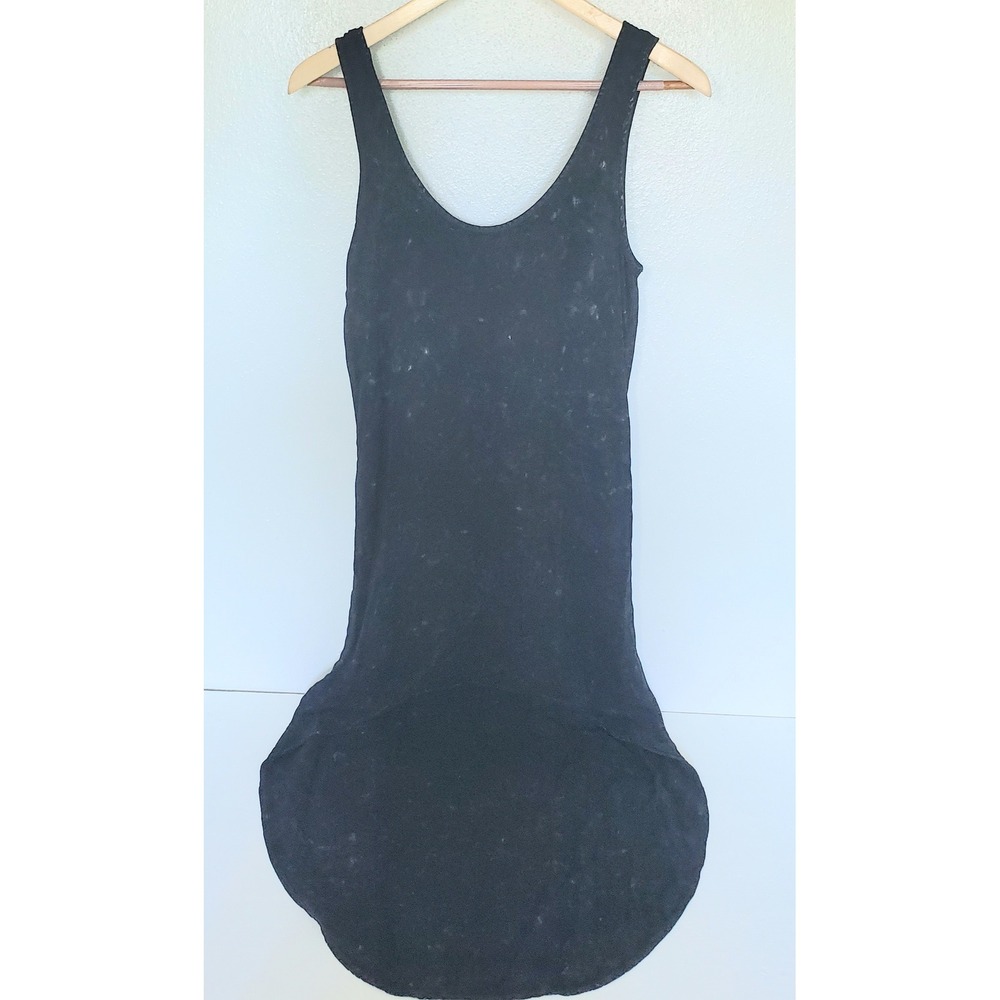BYCORPUS Black Marble Wash Witchy Goth Sleeveless‎ Midi Dress S Summer Casual